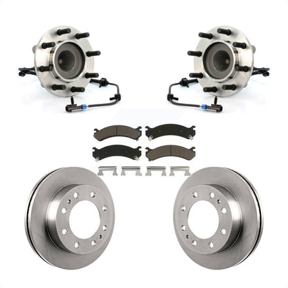Hub Bearing Brake Rotor Pad Front Kit For Chevrolet Express 3500 GMC Savana 4500