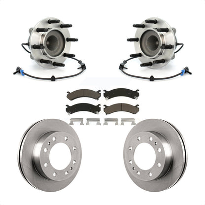 Hub Bearing Disc Brake Rotor Pad Front Kit For Chevrolet Express 4500 GMC Savana