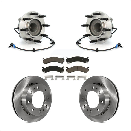 Hub Bearing Brake Rotor Pad Front Kit For Chevrolet GMC Express 2500 Savana 3500