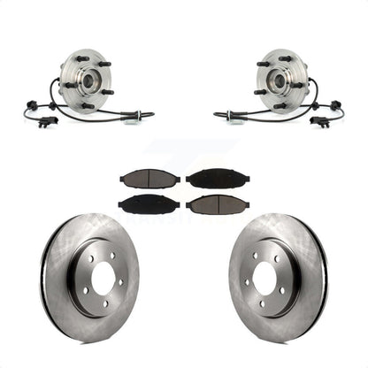 Hub Bearing Assembly Brake Rotor & Pad Front Kit For 2007-2008 Chrysler Pacifica