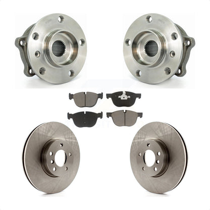 Hub Bearing Assembly Disc Brake Rotors And Ceramic Pads Front Kit For BMW X5 X6