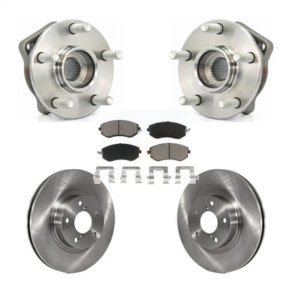 Hub Bearing Assembly Disc Brake Rotors And Pads Front Kit For Subaru Impreza
