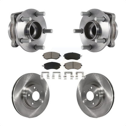 Hub Bearing Assembly Disc Brake Rotors And Pads Front Kit For Subaru Impreza