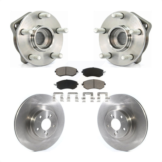 Hub Bearing Brake Rotor And Pad Front Kit For Subaru Impreza Forester Outback XV