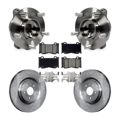 Hub Bearing Brake Rotor Pad Front Kit For INFINITI Q50 Q60 M37 FX50 QX70 Q70 M56