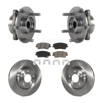 Hub Bearing Disc Brake Rotor & Pads Front Kit For 2017-2020 Hyundai Elantra 1.6L