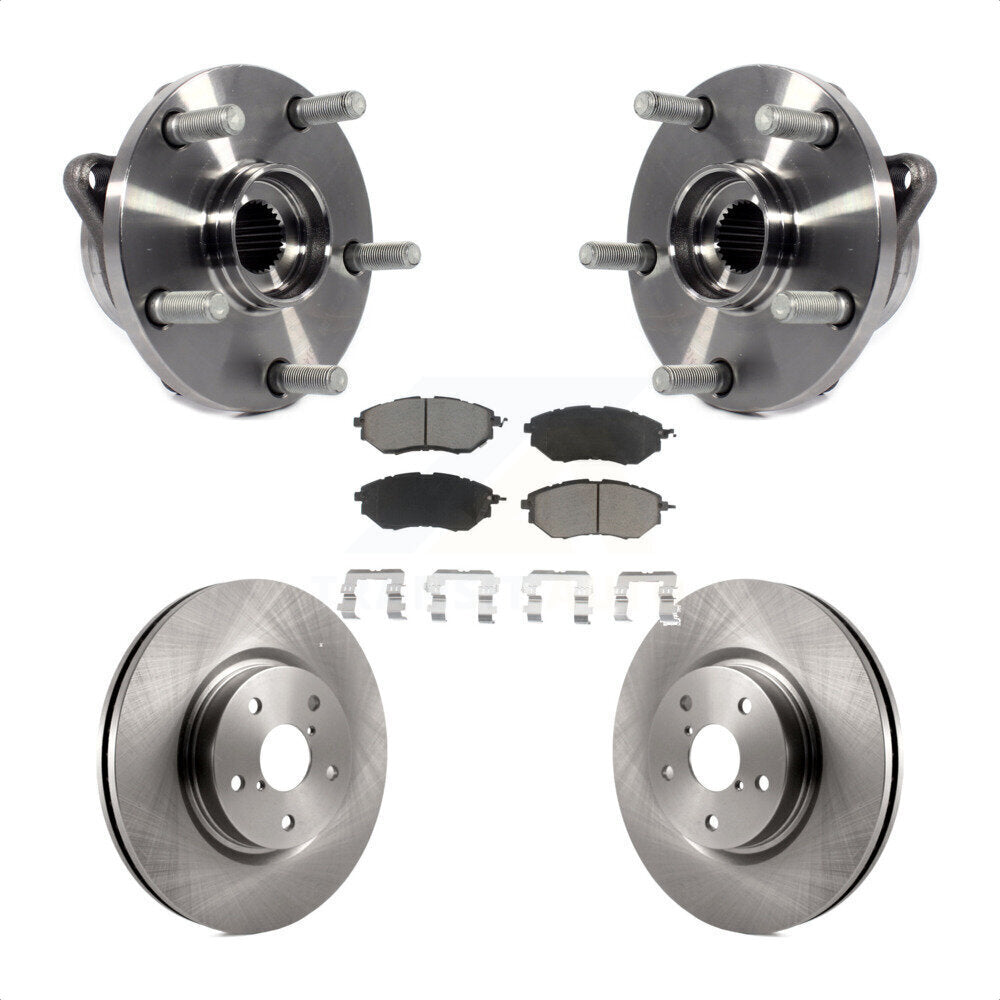 Hub Bearing Brake Rotor & Pad Front Kit For Subaru Outback WRX Legacy B9 Tribeca
