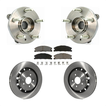 Hub Bearing Disc Brake Rotor Pads Front Kit For Ford Flex Taurus Lincoln MKT MKS