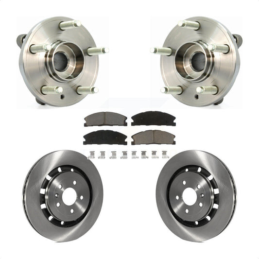 Hub Bearing Disc Brake Rotor Pads Front Kit For Ford Flex Taurus Lincoln MKT MKS