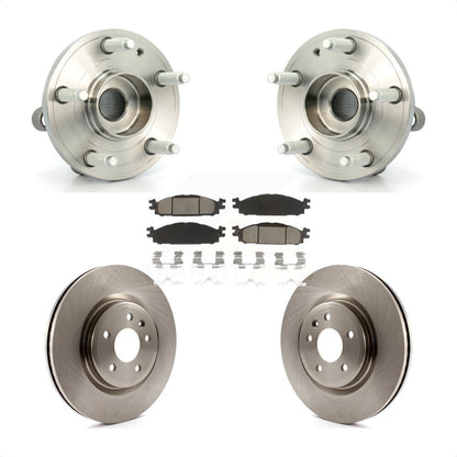 Hub Bearing Assembly Disc Brake Rotors And Pads Front Kit For Ford Explorer