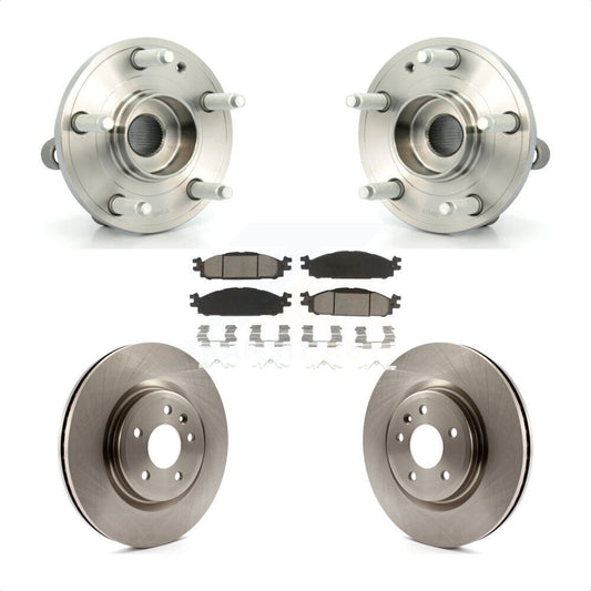 Hub Bearing Assembly Disc Brake Rotors And Pads Front Kit For Ford Explorer