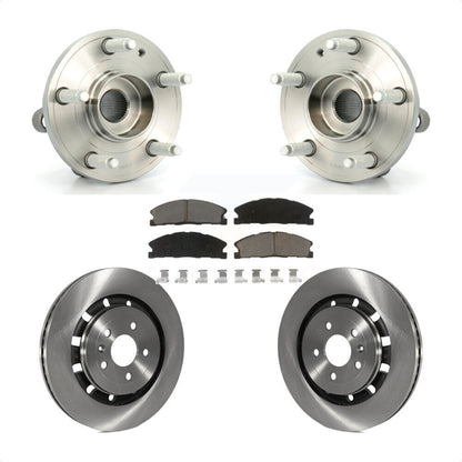 Hub Bearing Disc Brake Rotor Pads Front Kit For Ford Explorer Police Interceptor