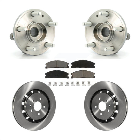Hub Bearing Disc Brake Rotor Pads Front Kit For Ford Explorer Police Interceptor
