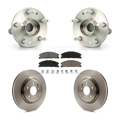 Hub Bearing Brake Rotor & Pad Front Kit For Ford Explorer With Heavy Duty Brakes