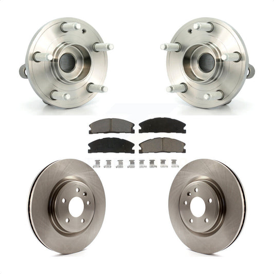 Hub Bearing Brake Rotor & Pad Front Kit For Ford Explorer With Heavy Duty Brakes