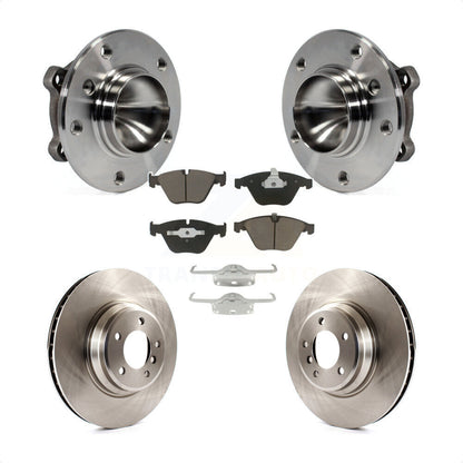 Hub Bearing Assembly Disc Brake Rotor And Pads Front Kit For BMW 335i 335is 335d