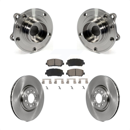 Hub Bearing Assembly Disc Brake Rotor And Ceramic Pad Front Kit For Chrysler 200