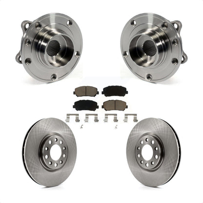 Hub Bearing Assembly Disc Brake Rotor Pads Front Kit For Chrysler 200 Dodge Dart