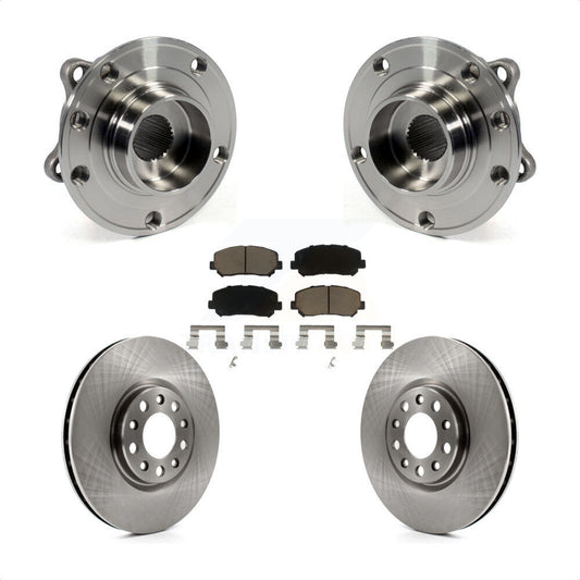 Hub Bearing Assembly Disc Brake Rotor Pads Front Kit For Chrysler 200 Dodge Dart