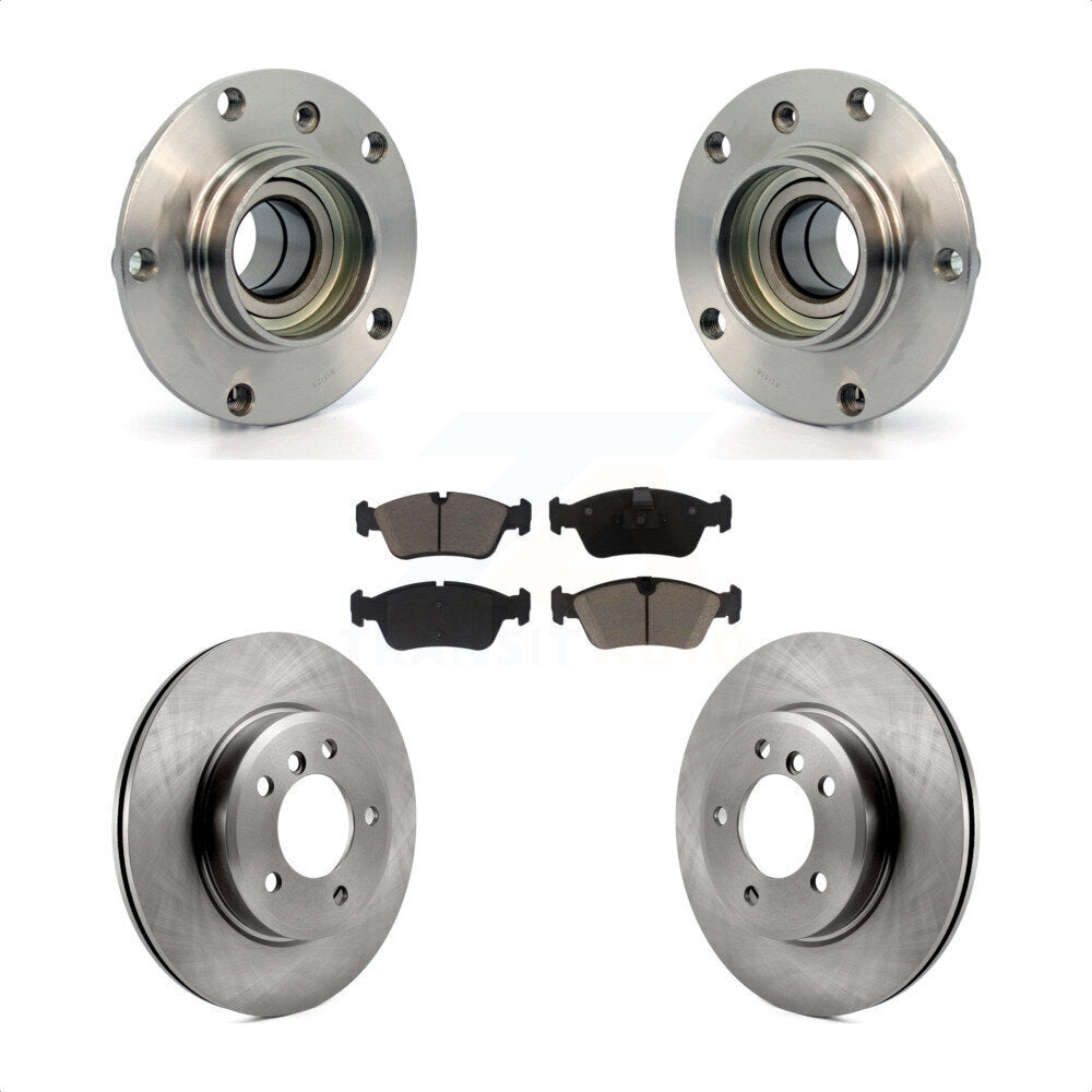 Hub Bearing Brake Rotor & Pads Front Kit For BMW Z4 325i 325Ci 320i Z3 328i 323i