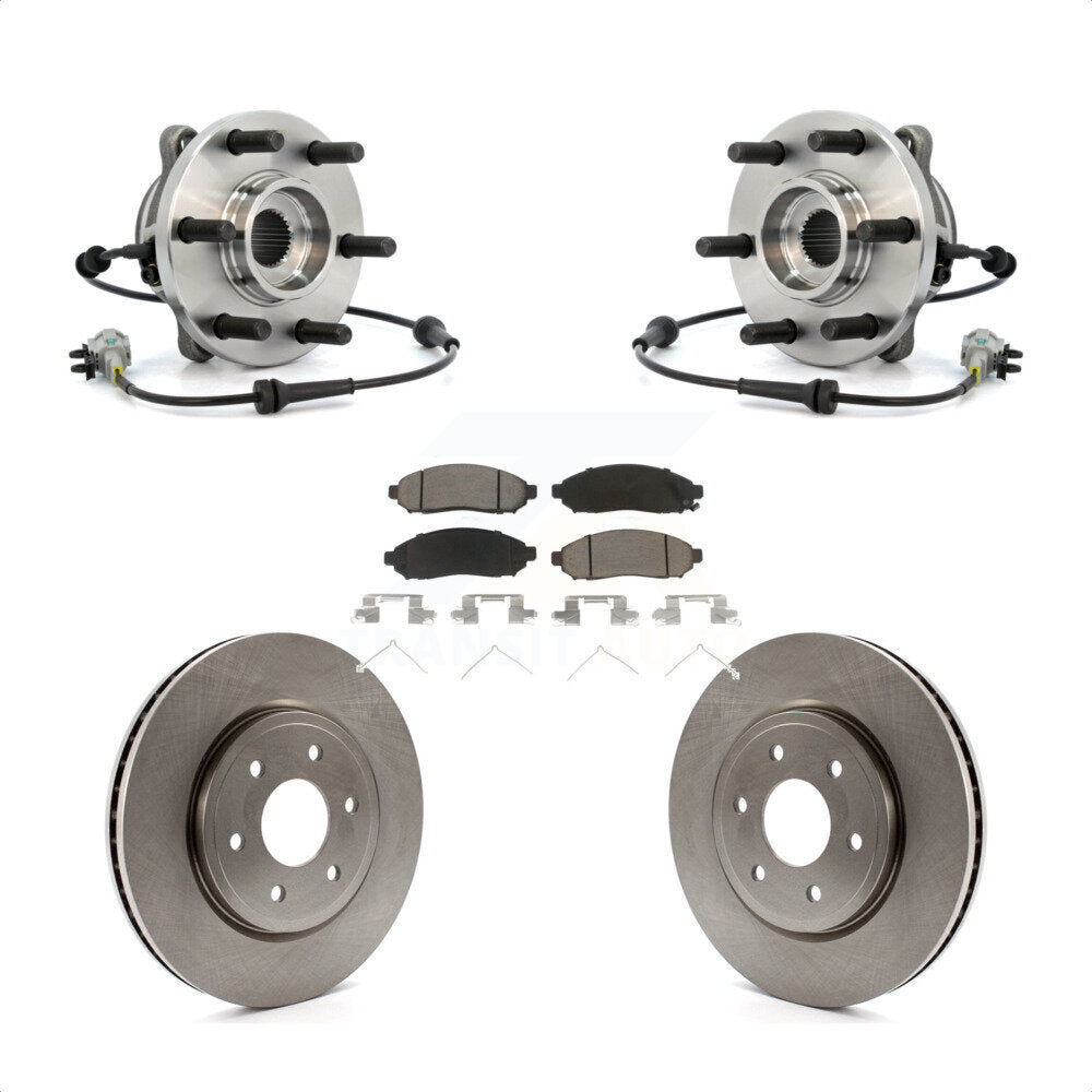 Hub Bearing Disc Brake Rotor Pad Front Kit For Nissan Frontier Pathfinder Xterra