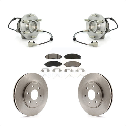 Hub Bearing Disc Brake Rotor & Pads Front Kit For Nissan Frontier Suzuki Equator