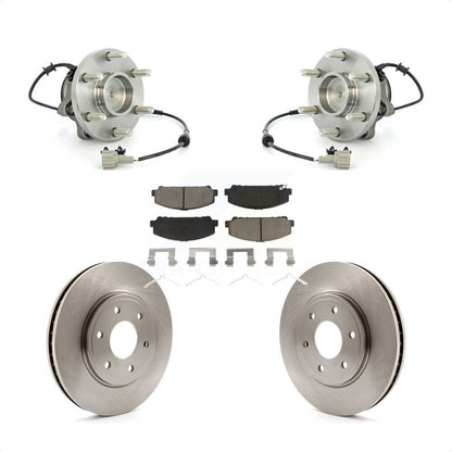 Hub Bearing Assembly Disc Brake Rotors And Pads Front Kit For Suzuki Equator