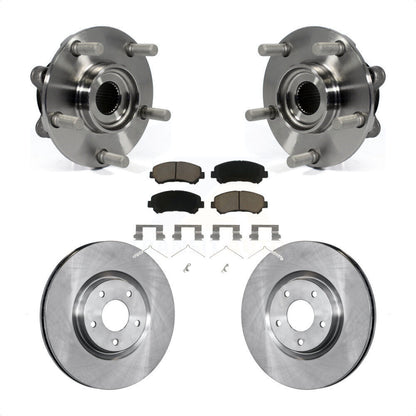 Hub Bearing Disc Brake Rotor & Pads Front Kit For 2014-2017 Nissan Juke Nismo RS