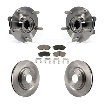 Hub Bearing Assembly Disc Brake Rotor And Ceramic Pads Front Kit For Nissan Juke