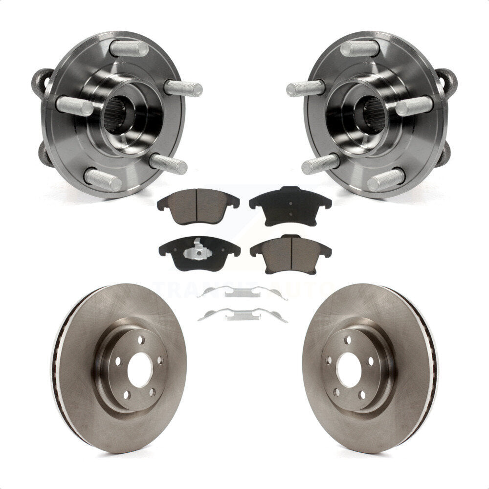 Hub Bearing Disc Brake Rotor Pads Front Kit For Ford Police Responder Hybrid SSV