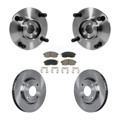 Hub Bearing Assembly Disc Brake Rotors And Pads Front Kit For Nissan Versa Cube