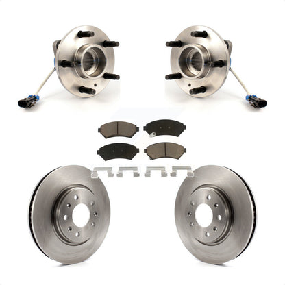 Hub Bearing Assembly Disc Brake Rotor & Pads Front Kit For 2003 Cadillac Seville