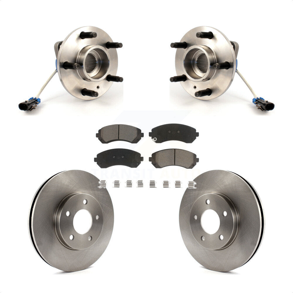 Hub Bearing Brake Rotor Pad Front Kit For Buick Rendezvous Pontiac Montana Aztek