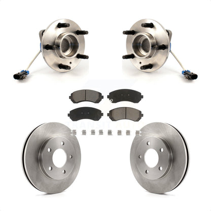 Hub Bearing Disc Brake Rotor & Pads Front Kit For Buick Rendezvous Pontiac Aztek