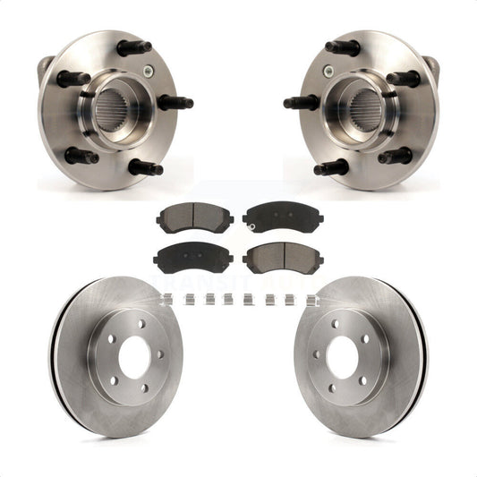 Hub Bearing Disc Brake Rotor & Pads Front Kit For Buick Rendezvous Pontiac Aztek
