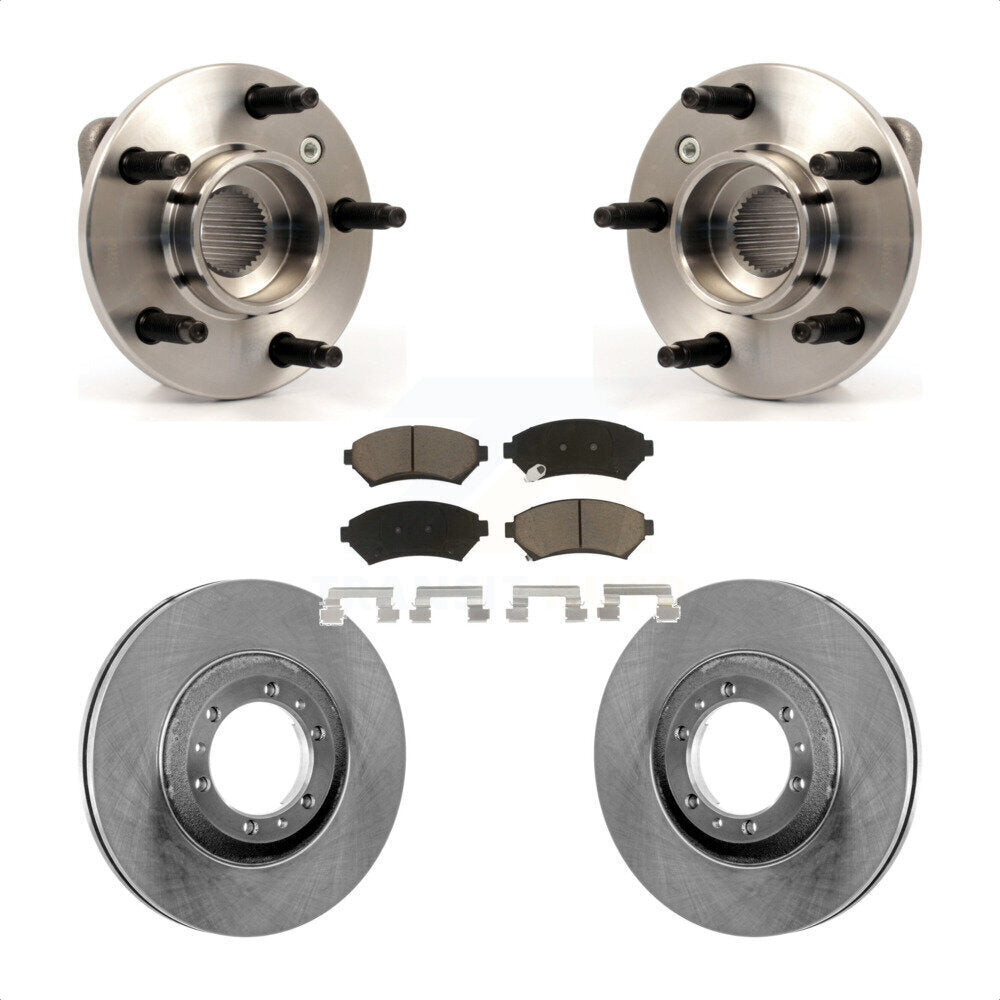 Hub Bearing Brake Rotor Pads Front Kit For Pontiac Montana Buick Century Venture