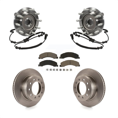 Hub Bearing Assembly Disc Brake Rotor And Pads Front Kit For Ram Dodge 4500 5500