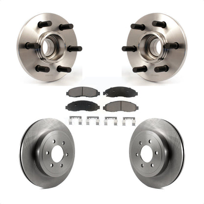 Hub Bearing Disc Brake Rotor Pad Front Kit For Dodge Dakota RWD with 2-Wheel ABS