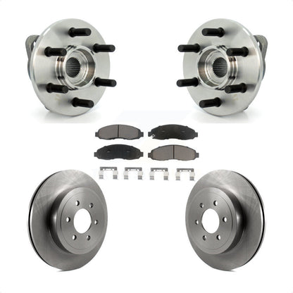 Hub Bearing Disc Brake Rotor Pad Front Kit For Dodge Dakota 4WD with 2-Wheel ABS