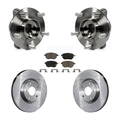 Hub Bearing Assembly Disc Brake Rotors And Pads Front Kit For INFINITI FX35 FX45