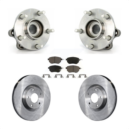 Hub Bearing Assembly Disc Brake Rotor Pads Front Kit For 2003-2004 Nissan Murano