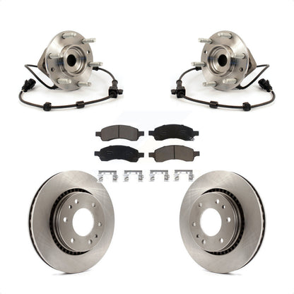 Hub Bearing Brake Rotor Pads Front Kit For Chevrolet Trailblazer GMC Envoy Buick