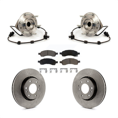 Hub Bearing Brake Rotor Pad Front Kit For Chevrolet Trailblazer GMC Envoy XL EXT