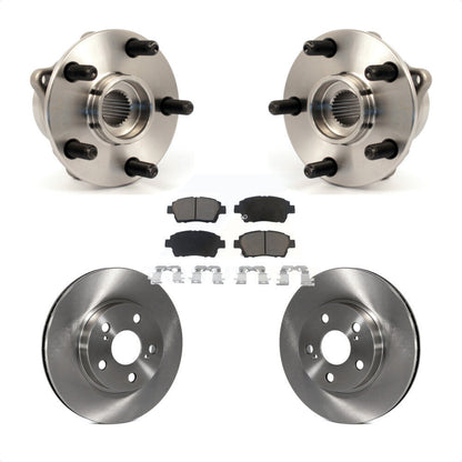 Hub Bearing Assembly Disc Brake Rotor & Pad Front Kit For 2004-2009 Toyota Prius