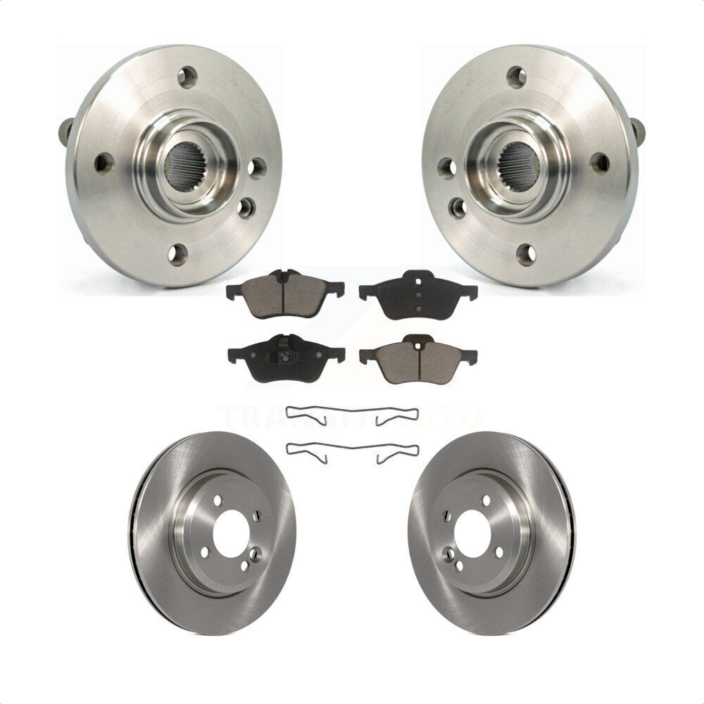 Hub Bearing Assembly Disc Brake Rotor And Ceramic Pads Front Kit For Mini Cooper