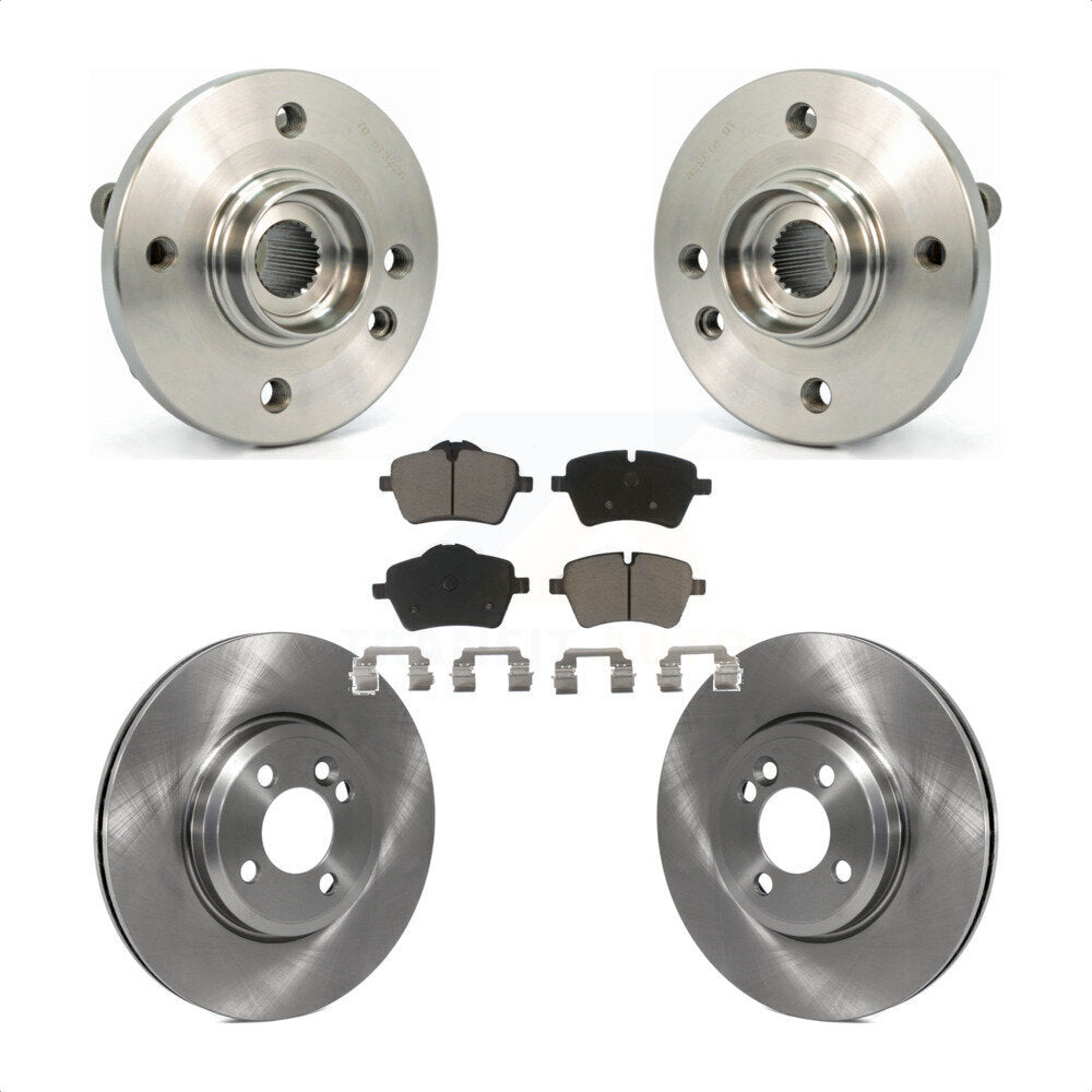 Hub Bearing Assembly Disc Brake Rotor And Ceramic Pads Front Kit For Mini Cooper