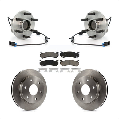 Hub Bearing Disc Brake Rotor & Pads Front Kit For Chevrolet Astro GMC Safari RWD
