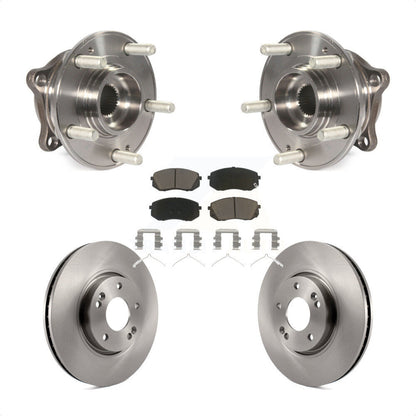 Hub Bearing Assembly Disc Brake Rotors And Pads Front Kit For Hyundai Sonata