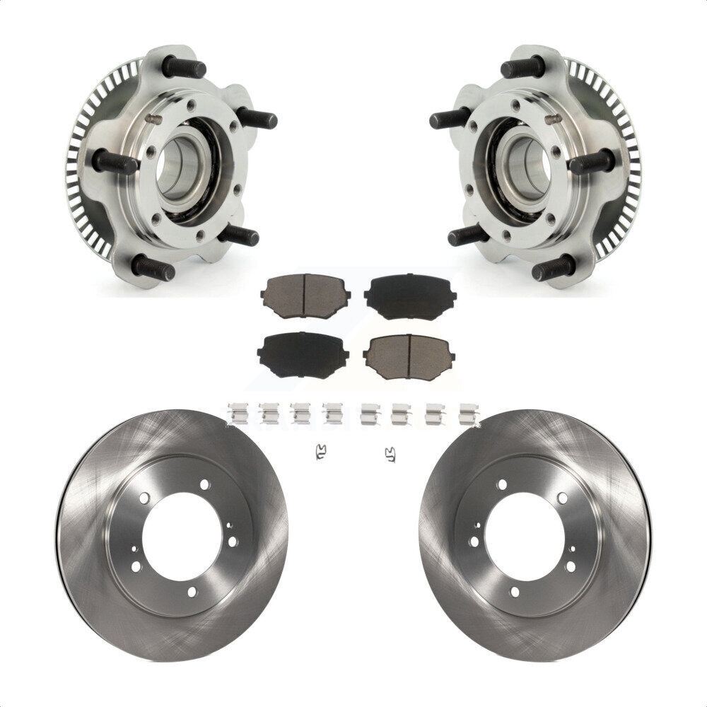 Hub Bearing Assembly Disc Brake Rotor Pad Front Kit For Suzuki Grand Vitara XL-7