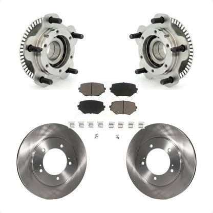 Hub Bearing Assembly Disc Brake Rotor Pad Front Kit For Suzuki Grand Vitara XL-7